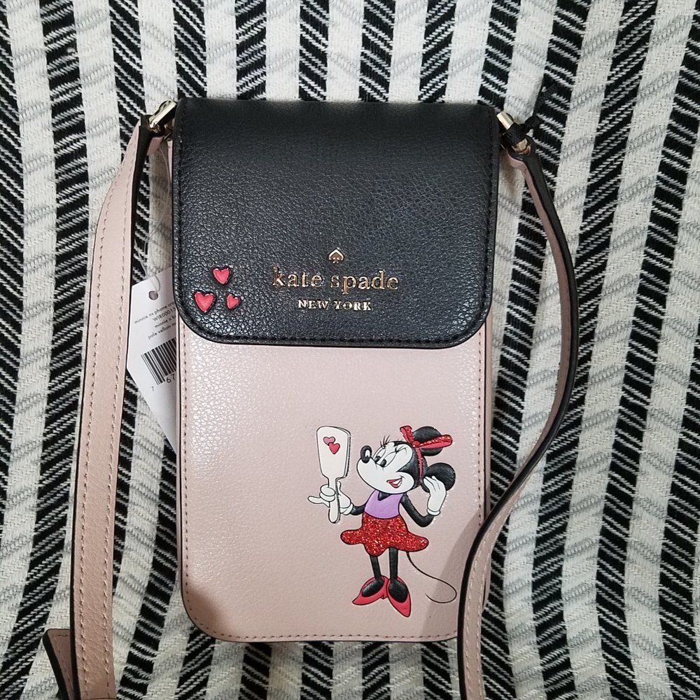 Kate Spade Minnie Mouse NS Phone Crossbody Vellum - Picture 2 of 11